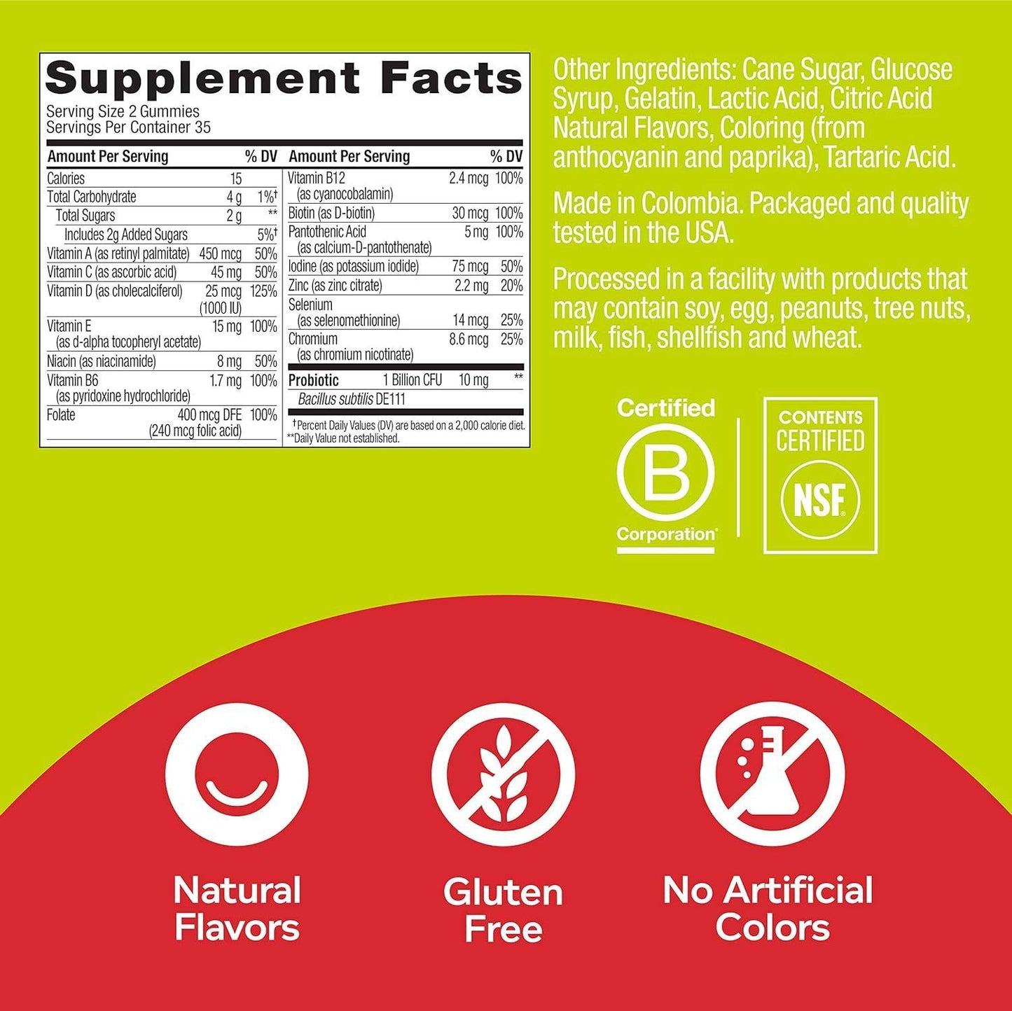 OLLY Adult Multi + Probiotic, 70 CT