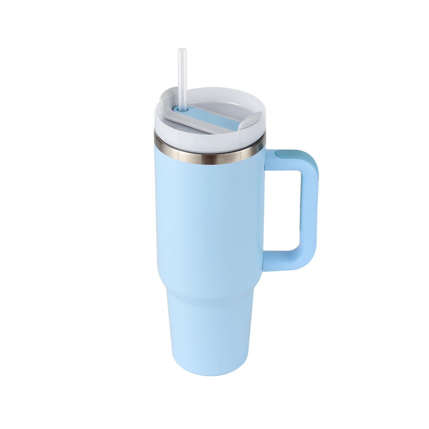 40 Oz Tumbler With Handle Straw Insulated, Stainless Steel Spill Proof Vacuum Coffee Cup Tumbler With Lid Tapered Mug Gifts Suitable For Car Gym Office Travel