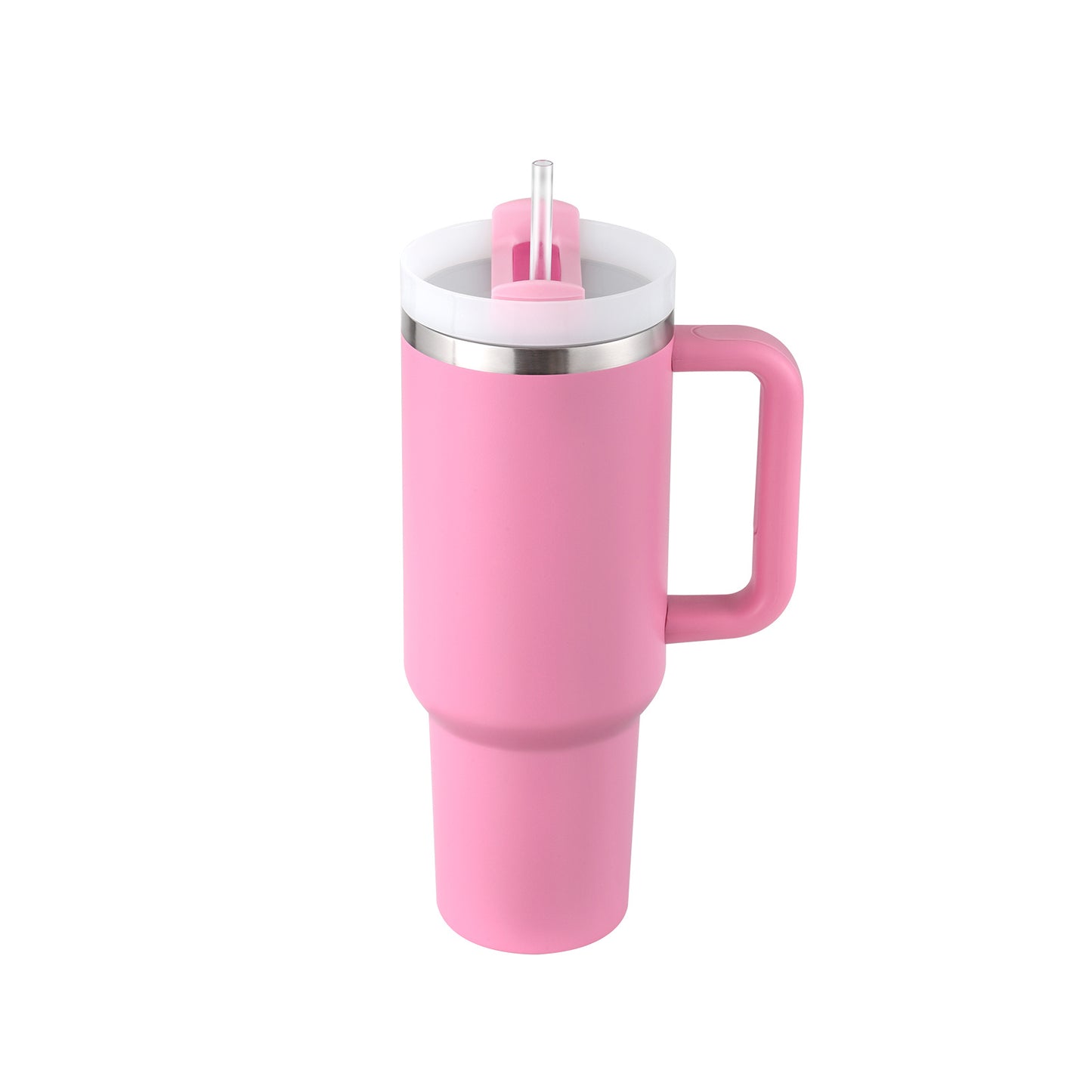 40 Oz Tumbler With Handle Straw Insulated, Stainless Steel Spill Proof Vacuum Coffee Cup Tumbler With Lid Tapered Mug Gifts Suitable For Car Gym Office Travel